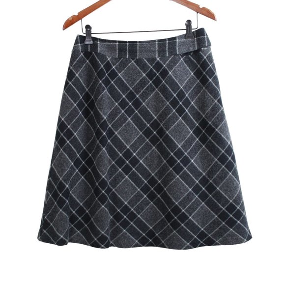 Laura Petites Grey Plaid Mini Skirt - Picture 1 of 15